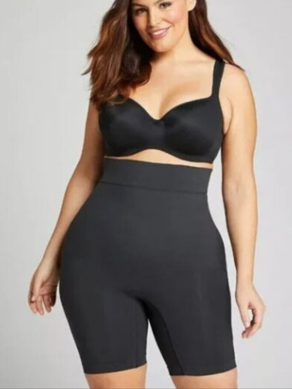 Cacique Shapewear The Slimmer Ultra High Waist Shorts Black 14/16 NWT